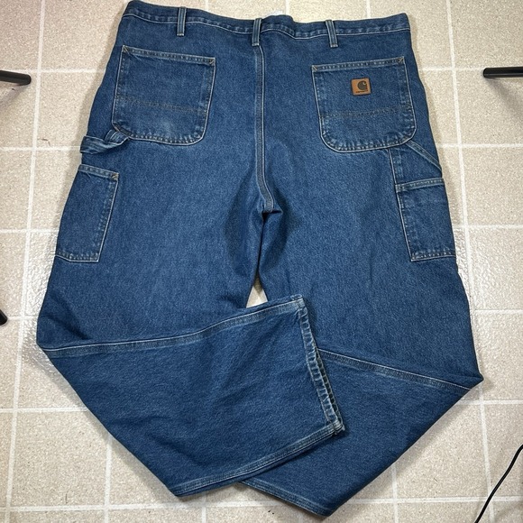 Carhartt  FR Pants Men's 40x32 Workwear Carpenter Blue  Jeans RN#‎ 14806 - Picture 2 of 4